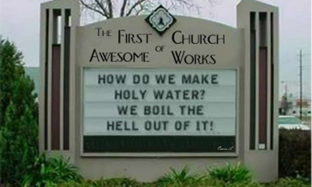 LOL Signs in The Church