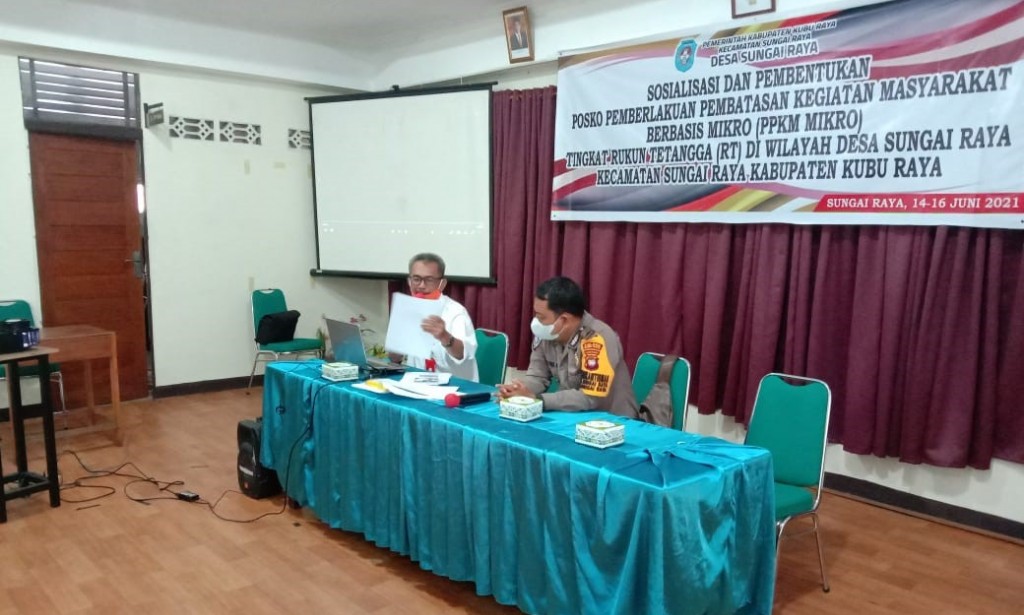 Galakan Pembentukan pengurus Posko PPKM bersekala mikro di tingkat Rt