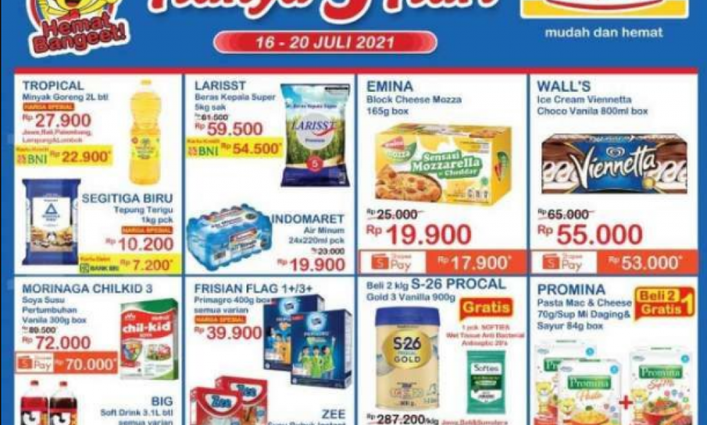 PPKM Promo tanggal 16-20 Juli Di Indomaret.