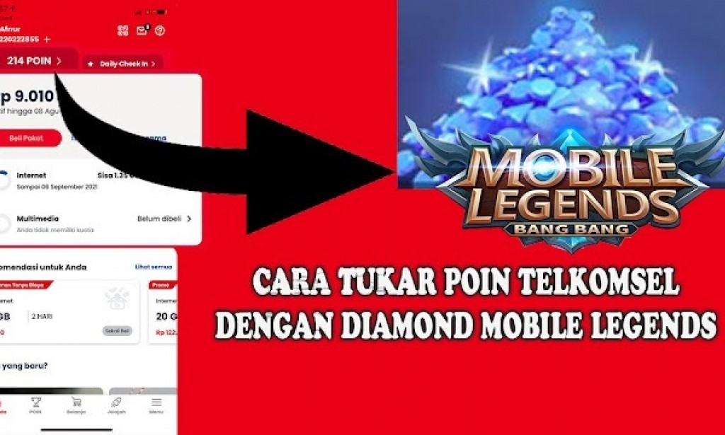 Cara Menukar Poin Telkomsel Dengan Diamond Mobile Legends