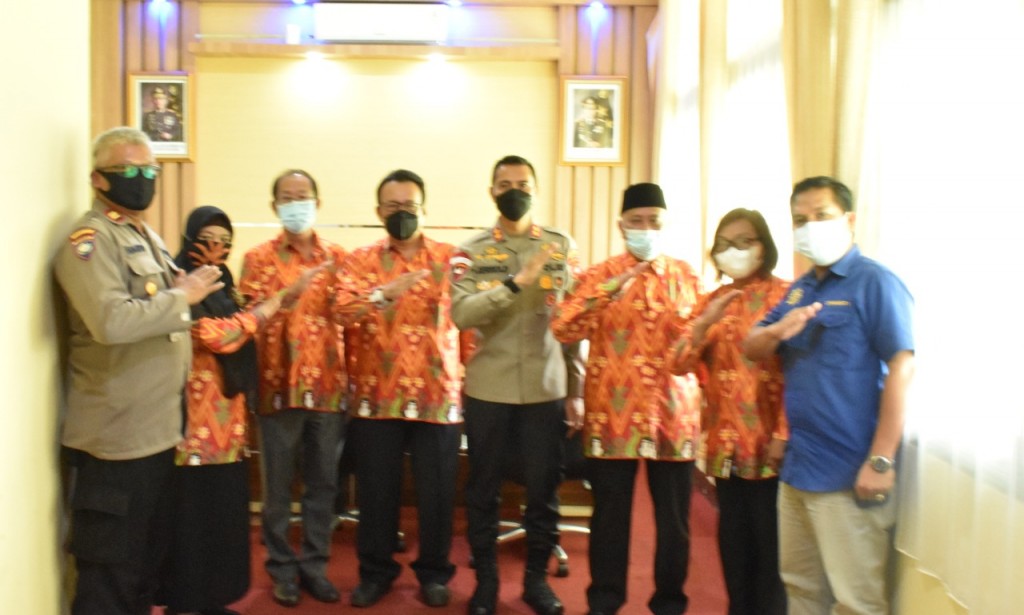 Kapolres Kubu Raya Akbp Jerrold H.Y Kumontoy, S.I.K Terima kunjungan FKUB Kubu Raya, Ini Yang Dibicarakan…