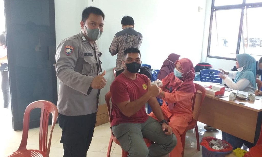 Gedung Angkasa Sehat diserbu 258 Warga untuk melaksanakan Vaksin Tahap II