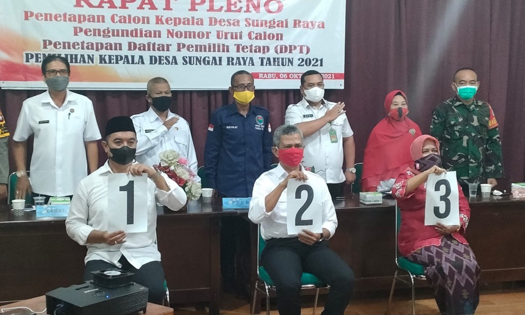 BHABINKAMTIBMAS SUNGAI UNDANG HADIRI RAPAT PLENO PENETAPAN CALON KEPALA DESA SUNGAI RAYA