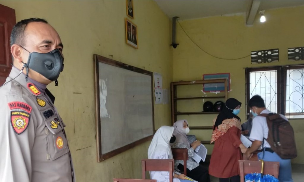 Polres Kubu Raya buka Gerai Vaksinasi Polri Presisi di SMK BINA PUTRA Sungai Raya