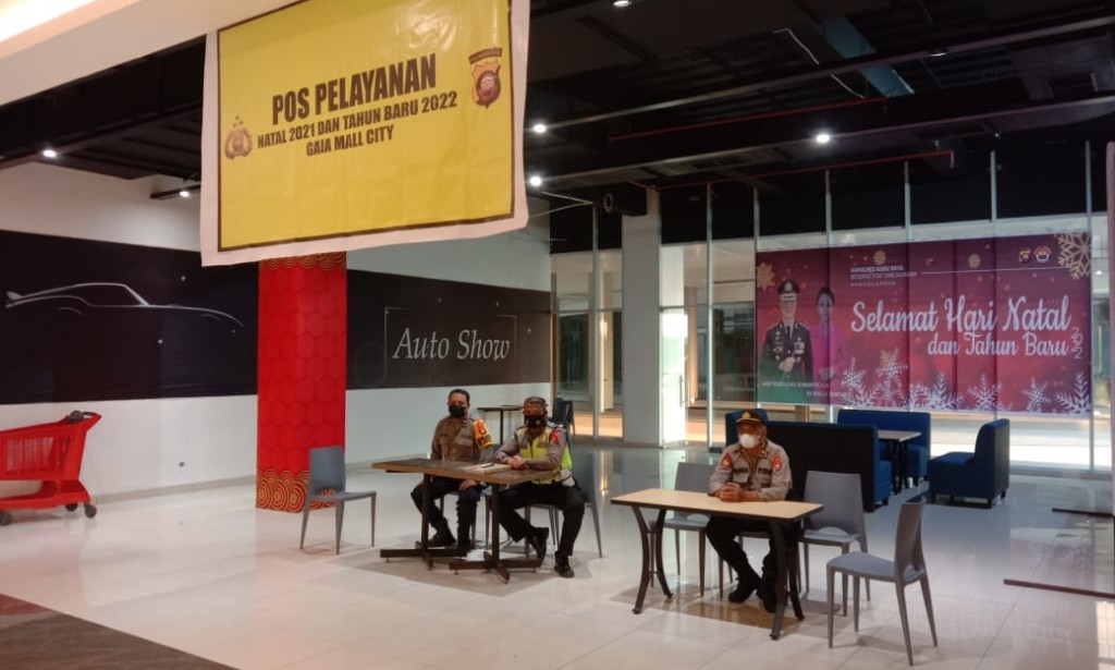 Nyatakan Rasa Aman, Polsek Sungai Raya Bangus Pos Pengamanan Natal dan Tahun Baru