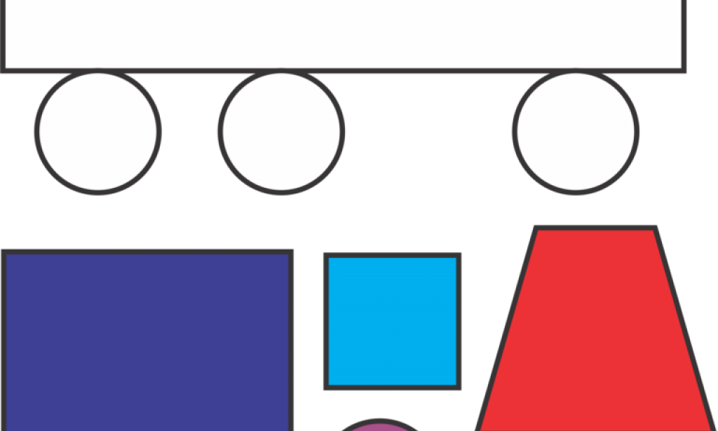 Puzzle Geometri Bentuk Truk Semen
